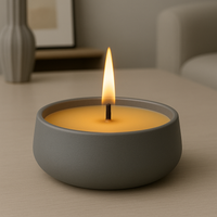 Vanilya Kokulu El Yapımı Büyük Beton Mum – 1,5 kg