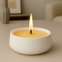 Vanilya Kokulu El Yapımı Büyük Beton Mum – 1,5 kg