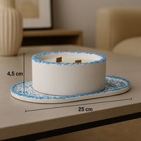 Kırık Taş Koleksiyonu - Tepsili Beton Mum Seti – Şık ve Dekoratif