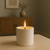 El Yapımı Kokulu Beton Mum – Lavanta, Vanilya, Çikolata Kokuları