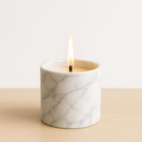 El Yapımı Kokulu Beton Mum – Lavanta, Vanilya, Çikolata Kokuları