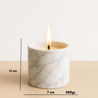 El Yapımı Kokulu Beton Mum – Lavanta, Vanilya, Çikolata Kokuları