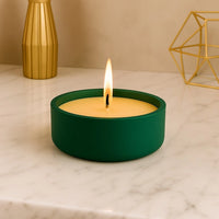 5'li Dekoratif Set – El Yapımı Kapaklı Mum, Vazo ve Mumluk ile Minimal Tasarım