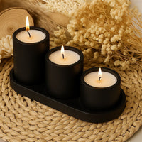 3’lü Beton Mum Seti | Minimal & Modern Tasarım