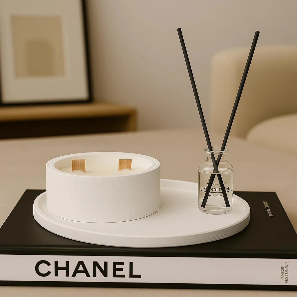 Oda Kokusu & Mumluk Seti – Şık Dekoratif Koku ve Işık Deneyimi